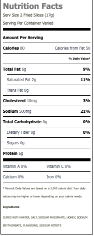 Nutritional Facts