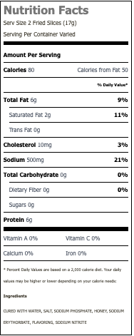 Nutritional Facts