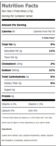 Nutritional Facts