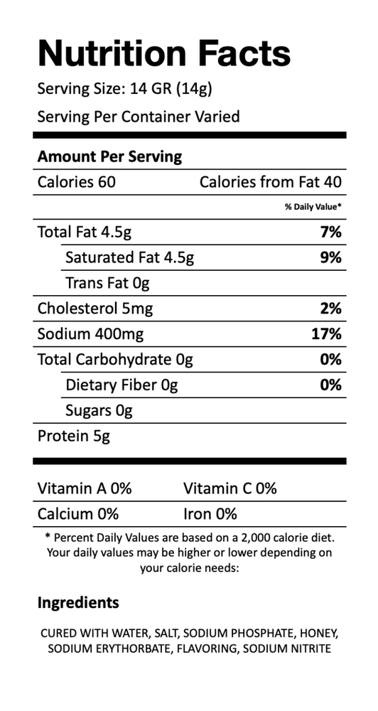 Nutritional Facts