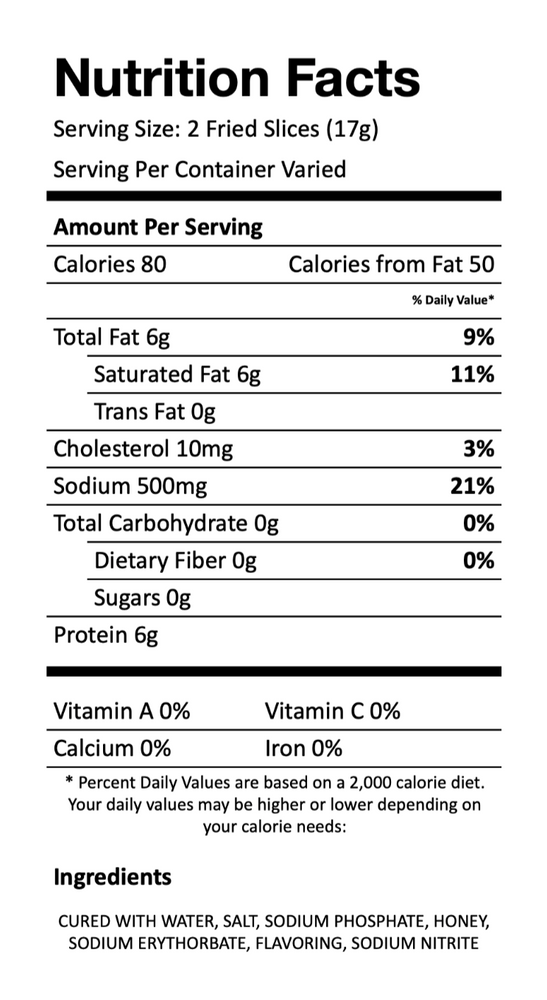 Nutritional Facts