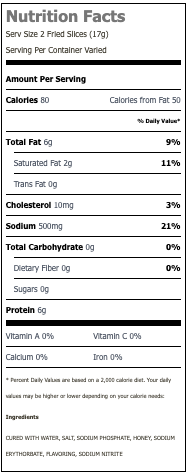 Nutritional Facts