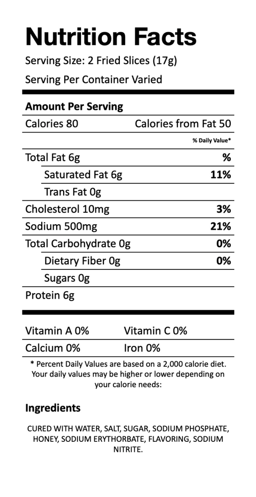 Nutritional Facts