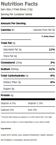 Nutritional Facts