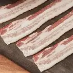 Raw bacon