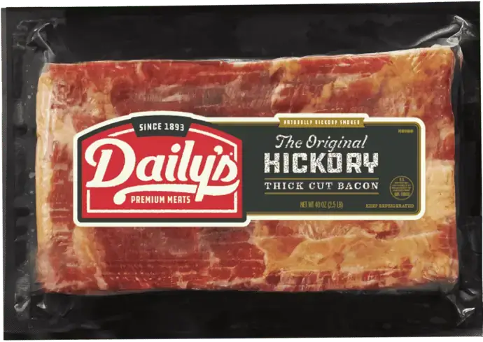 The Original Hickory Thick Cut Bacon 40oz pack | Daily's Meats®